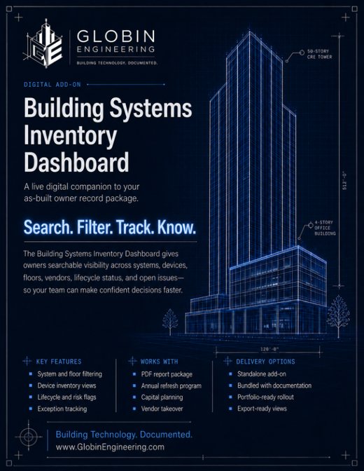 Building Systems Inventory Dashboard one-sheet thumbnail