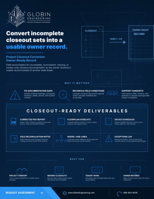 Project Closeout Correction one-sheet thumbnail