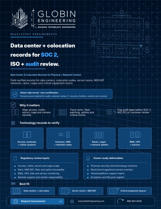 Data Center / Colocation Physical + Network Records one-sheet thumbnail