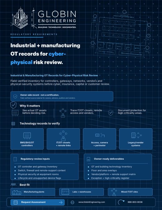 Industrial / Manufacturing OT Cyber-Physical Records one-sheet thumbnail